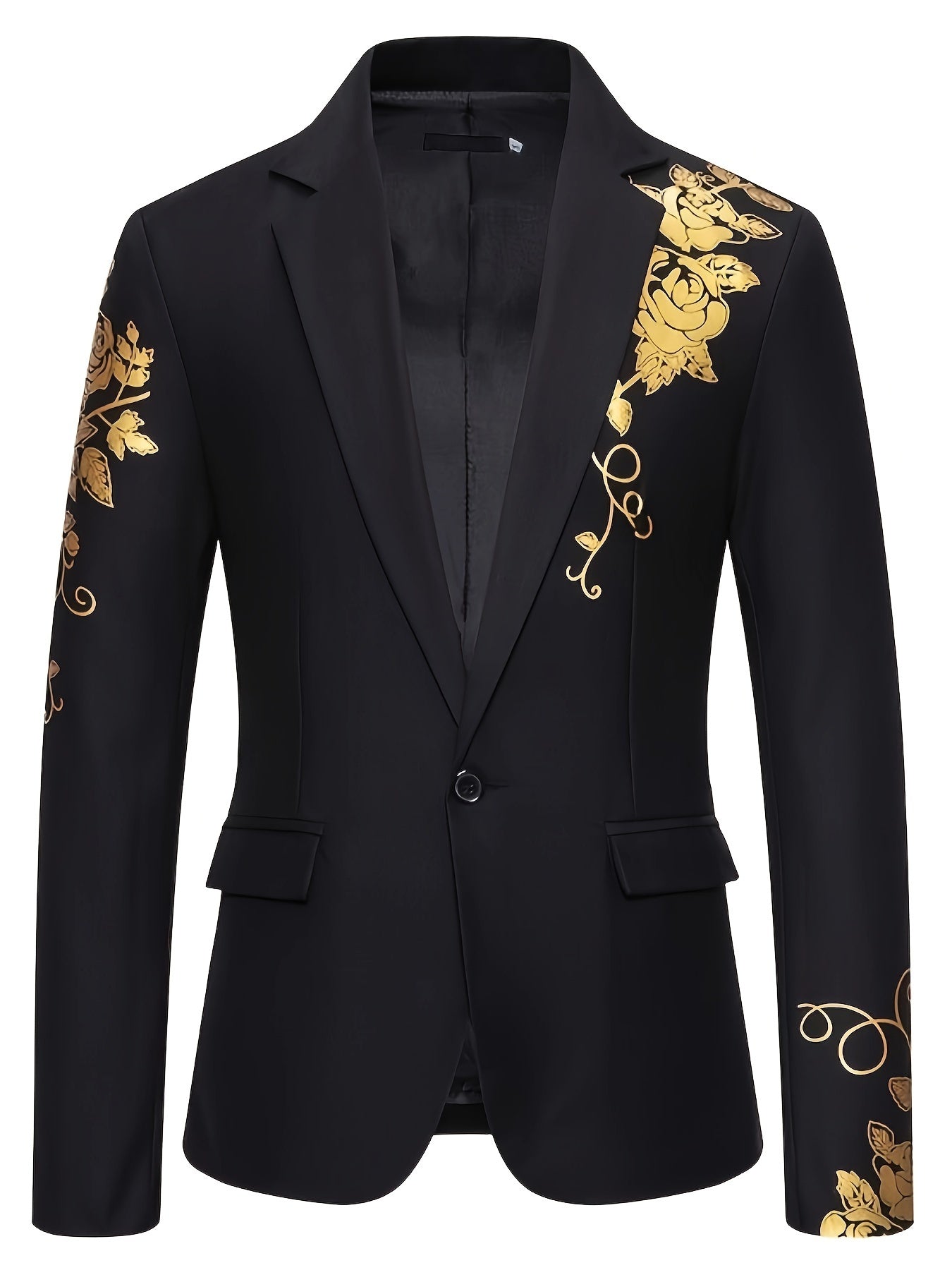 Foreign Trade Men's Golden-Stamped Business Suit Jacket