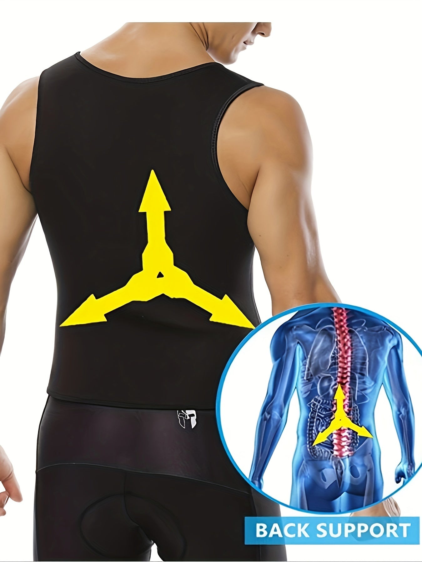 Men's Sleeveless Round Neck Sweat-absorbing Tank Top, Lightweight Active Undershirts For Summer Gym Fitness/running/jogging/cycling/yoga/training