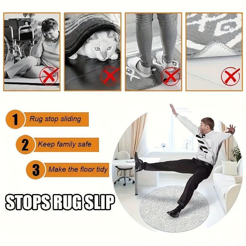 4/8/20/30pcs L-Type Anti Slip Carpet Stickers And Adhesives, Suitable for Living Room, Dining Room, Bathroom Tile And Wooden Floor Areas, Prevent Movement And Sliding, Ensure The Mat Is Flat And Fixed, Innovative Project, Shelf Liners