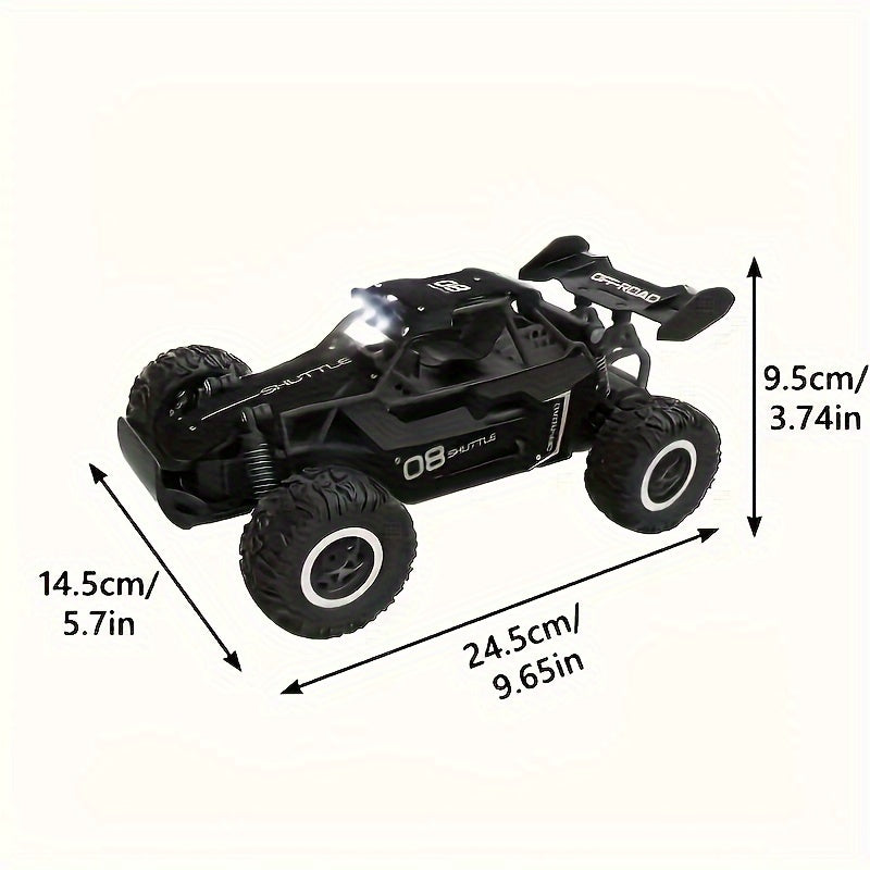 1:16 Scale High-Speed Off-Road 2.4G Remote Control Car - 20KM/H Drifting, Anti-Collision Settings, Large Rubber Tires, USB Rechargeable, Black/Blue/Orange - Perfect for Christmas, Halloween, Thanksgiving Gifts, Remote Control Car, Outdoor Play, Durable Pl