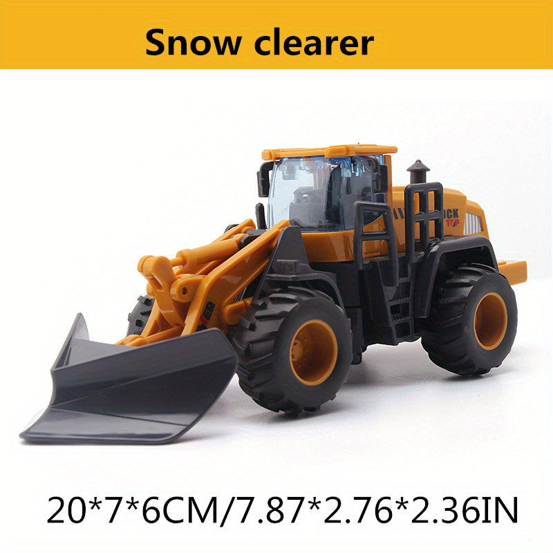 New Children's Engineering Car Toy Truck Excavator/Forklift/ Snow Clearer Truck Simulation Car Toy Halloween Gift