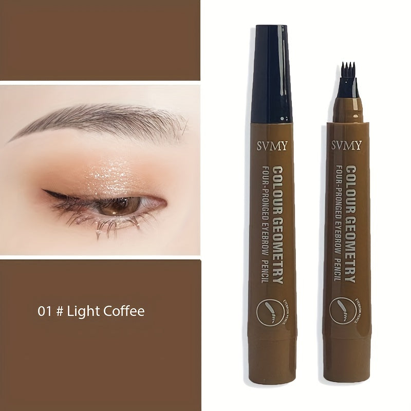 Waterproof Liquid Eyebrow Pencil - Long-Lasting, Smooth Application for Natural Wild Brow Look, Suitable for All Skin Types