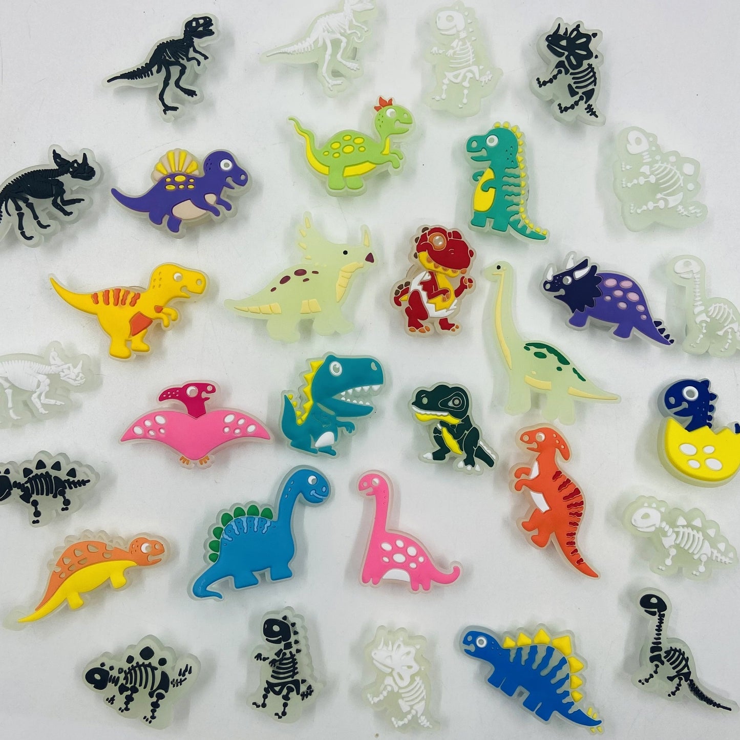 12/14/26/30pcs Luminous Dinosaur Bracelets Decoration, Luminous Dinosaurs