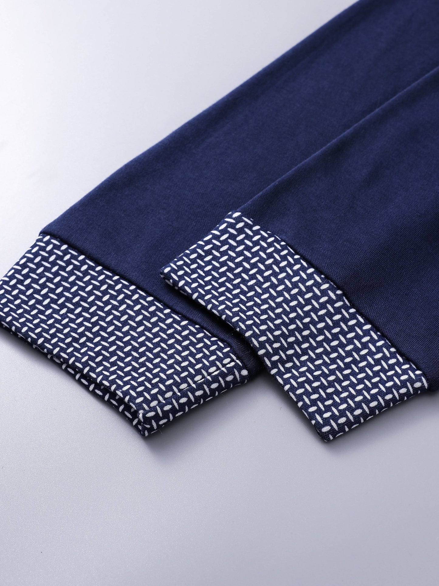 2pcs Casual Round Neck Button Up Long Sleeves Pockets Shirts Tops & Pants Sets, Men's Comfortable Pajamas Loungewear