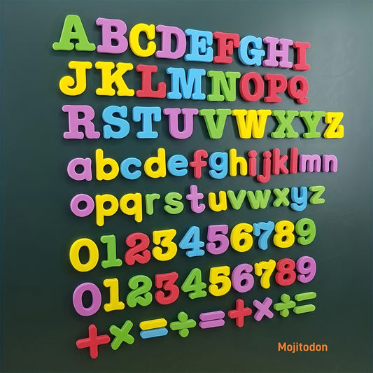 Moodon Educational Magnetic Stickers for Kids - Letter Number Refrigerator Magnets for Learning Toys & Kids Toys - Christmas, Halloween Gifts for Kids for winter