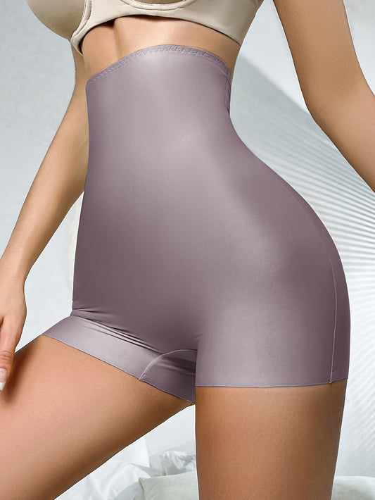 High-Waist Seamless Shaping Shorts for Women - Comfortable, Butt-Lifting, Slimming, and Posture-Adjusting Underwear, 1pc, Solid Color, Adjustable Fit, Sports Shorts | Seamless Design | Polyester Blend