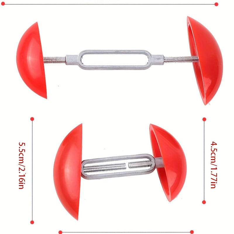 Pair of Red Shoe Trees, Available in Two Patterns to Keep Your Beloved Shoes from Deforming or Make Them Fit Better