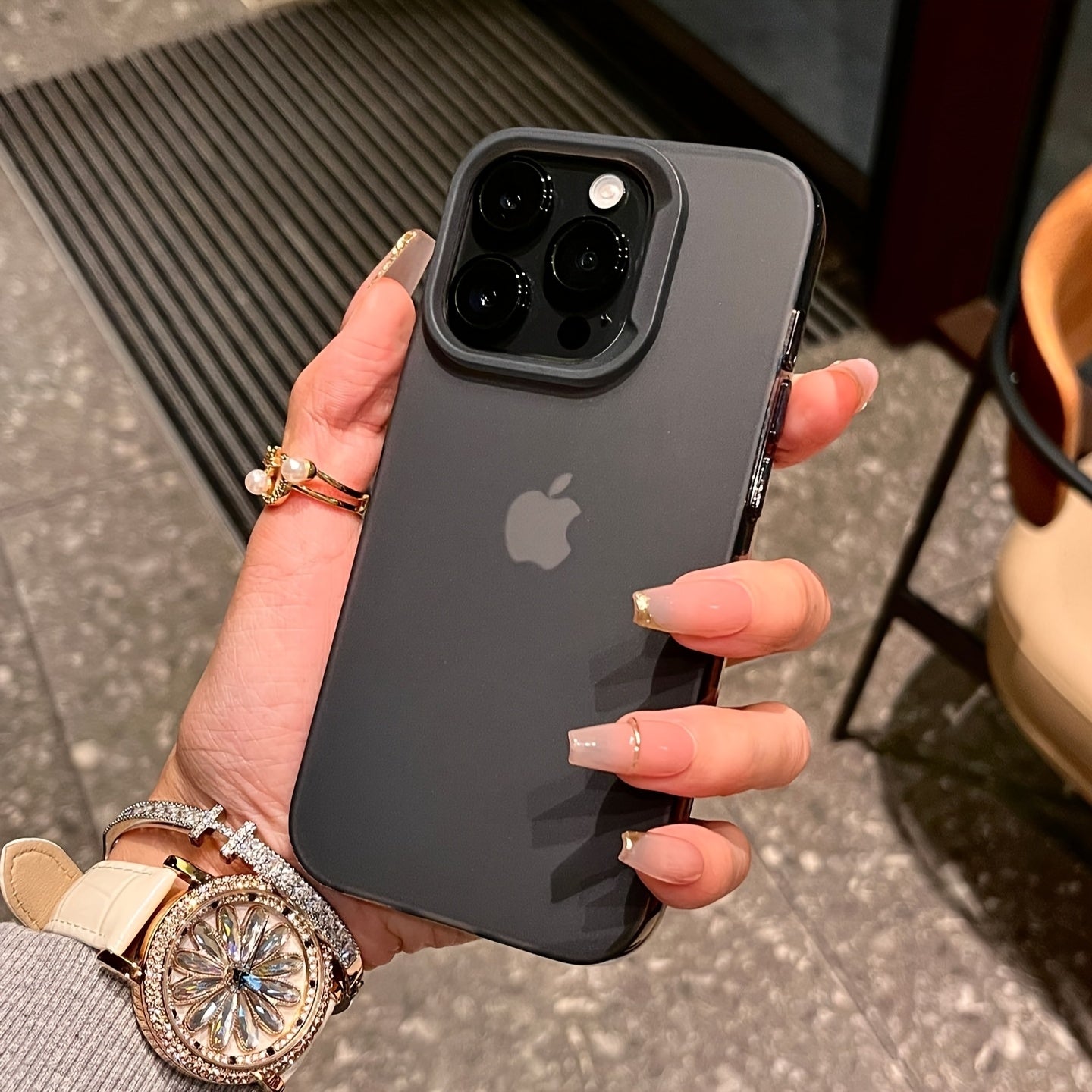 Matte See-Through Case Designed for Iphone Models 16, 15, 14, 13, 12, And 11 Pro Max, Offering Shock Resistance And Camera Protection, Suitable for Iphone 14, 15, And 16 Plus.