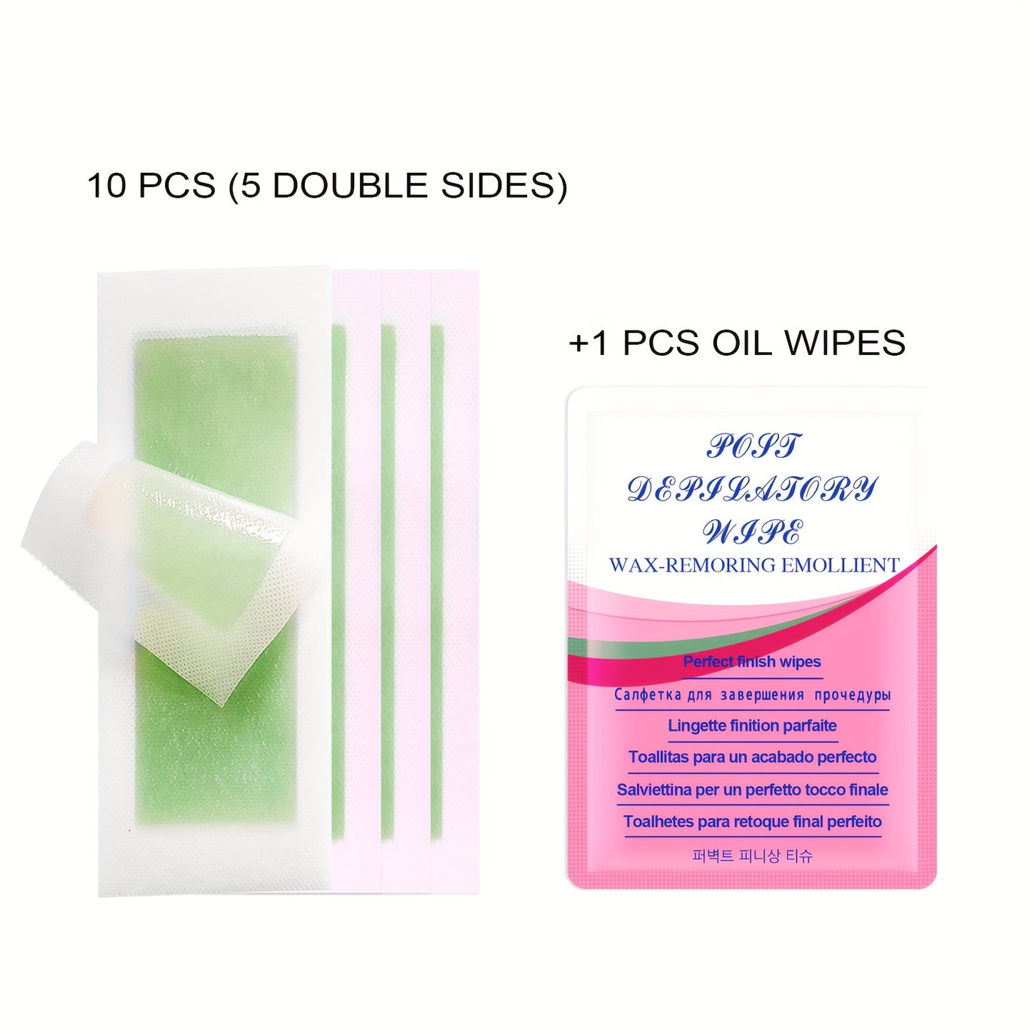 10/20/30pcs Lip, Face, Eyebrow Bikini Line Hair Removal Wax Paper, Pure Honey Wax Care Wipes