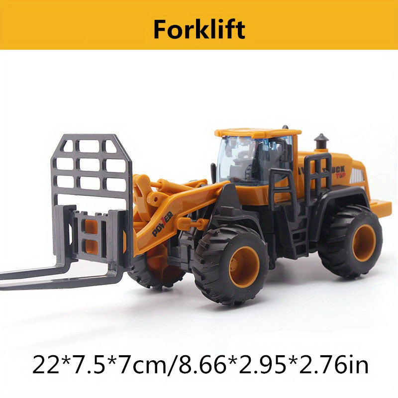 New Children's Engineering Car Toy Truck Excavator/Forklift/ Snow Clearer Truck Simulation Car Toy Halloween Gift