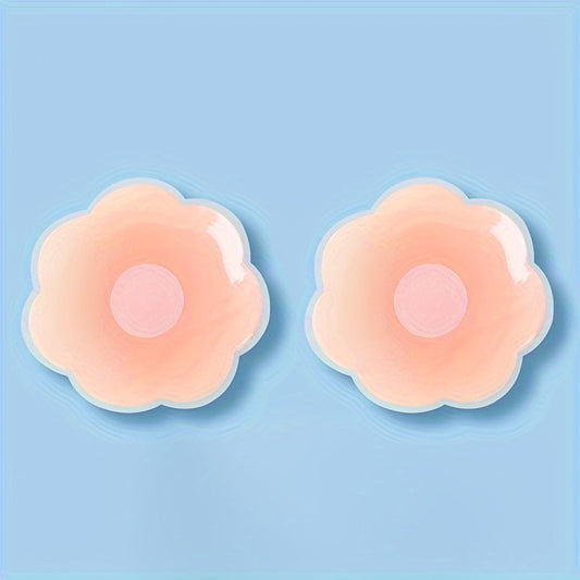 2/6/10pcs Reusable Silicone Nipple Covers, Seamless Invisible Self-Adhesive Anti-convex Nipple Pasties, Women's Lingerie & Underwear Accessories