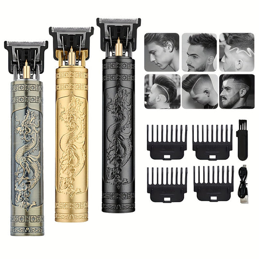 Men'S Grooming Trimmer and Shaver Set, WEEME Brand, Cordless USB Rechargeable, T-Shaped Blade, Beard Edging Tool, Can Be Trimmed and Carved, Fits Different Hairstyles, Includes 4 Limit Combs, Home Haircutting Kit, Barber Accessories, Electric Trimmer And