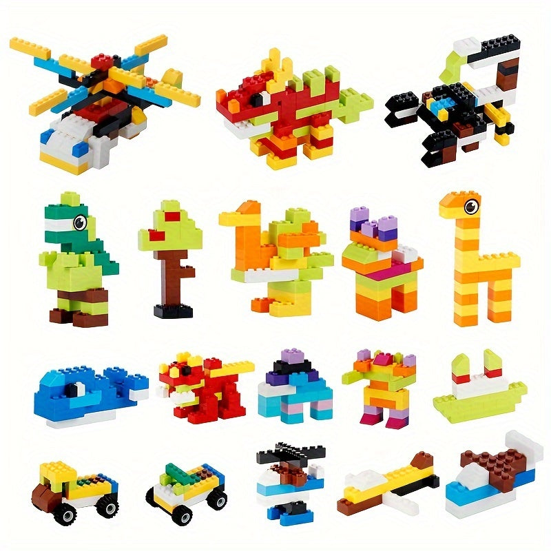 500pcs Bagged Children's Educational Assembly Building Blocks, Kindergarten Toys, DIY Small Particle Insertion Building Blocks, Toys to Inspire Creativity and Imagination for Boys and Girls, Birthday Gifts