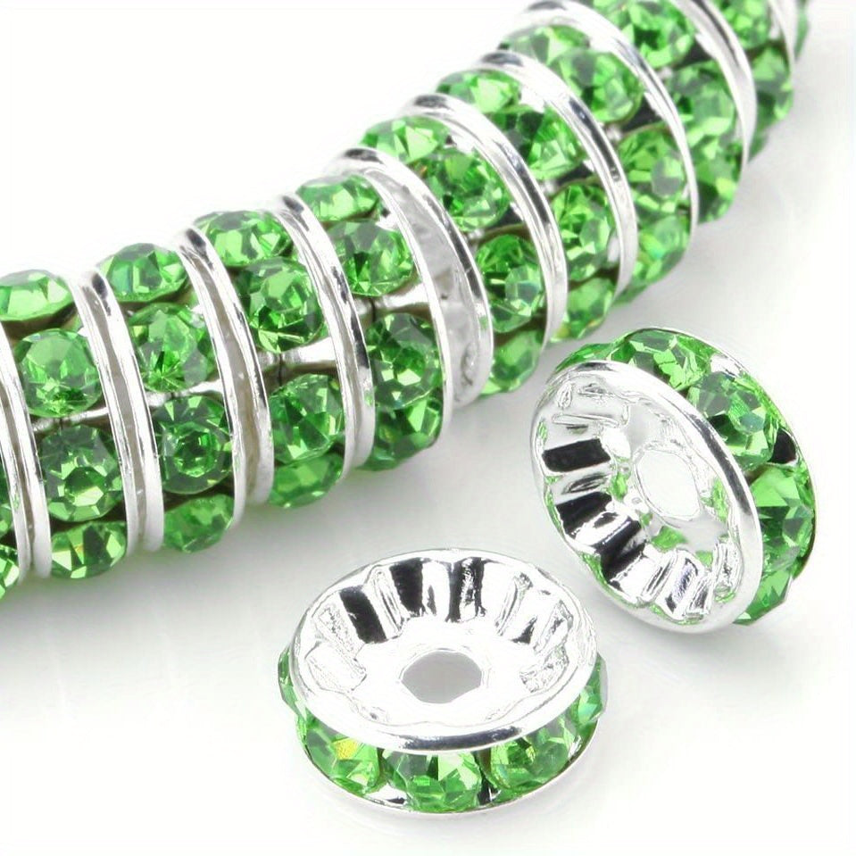 100 round spaced beads, 6mm, 8mm round spaced beads, synthetic beads, jewelry necklace beads, bracelet pendant (11 colors, 6mm-8mm)