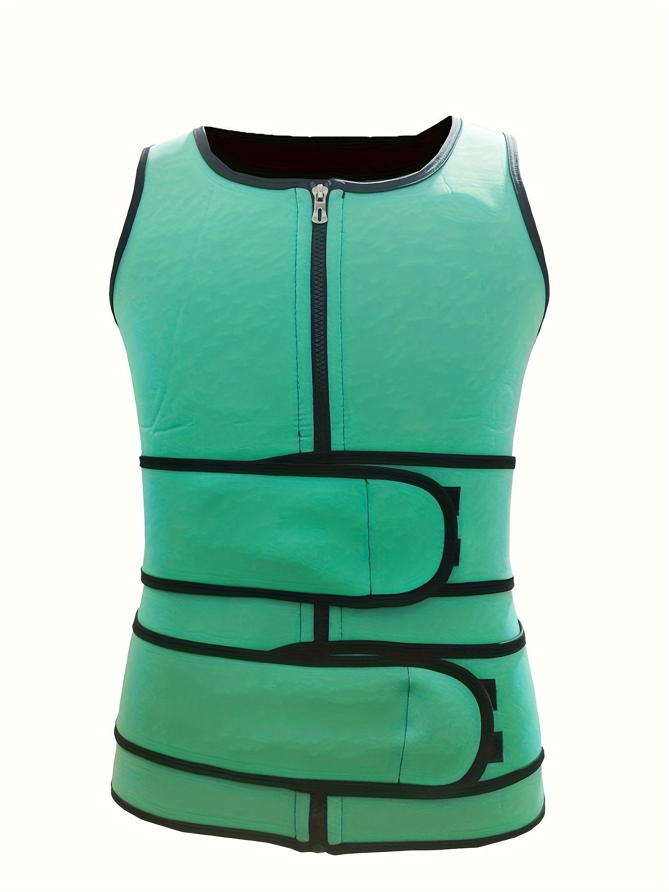 Men'S Plus Size Slimming Waist Trainer Vest - Adjustable Neoprene Chest & Abdominal Support, Breathable Sleeveless Design for Gym, Training, and Casual Wear, Black, Workout Clothes, Sleek Sporty Look, Comfortable Fit, Men Waistcoat With Button Hole, Men B