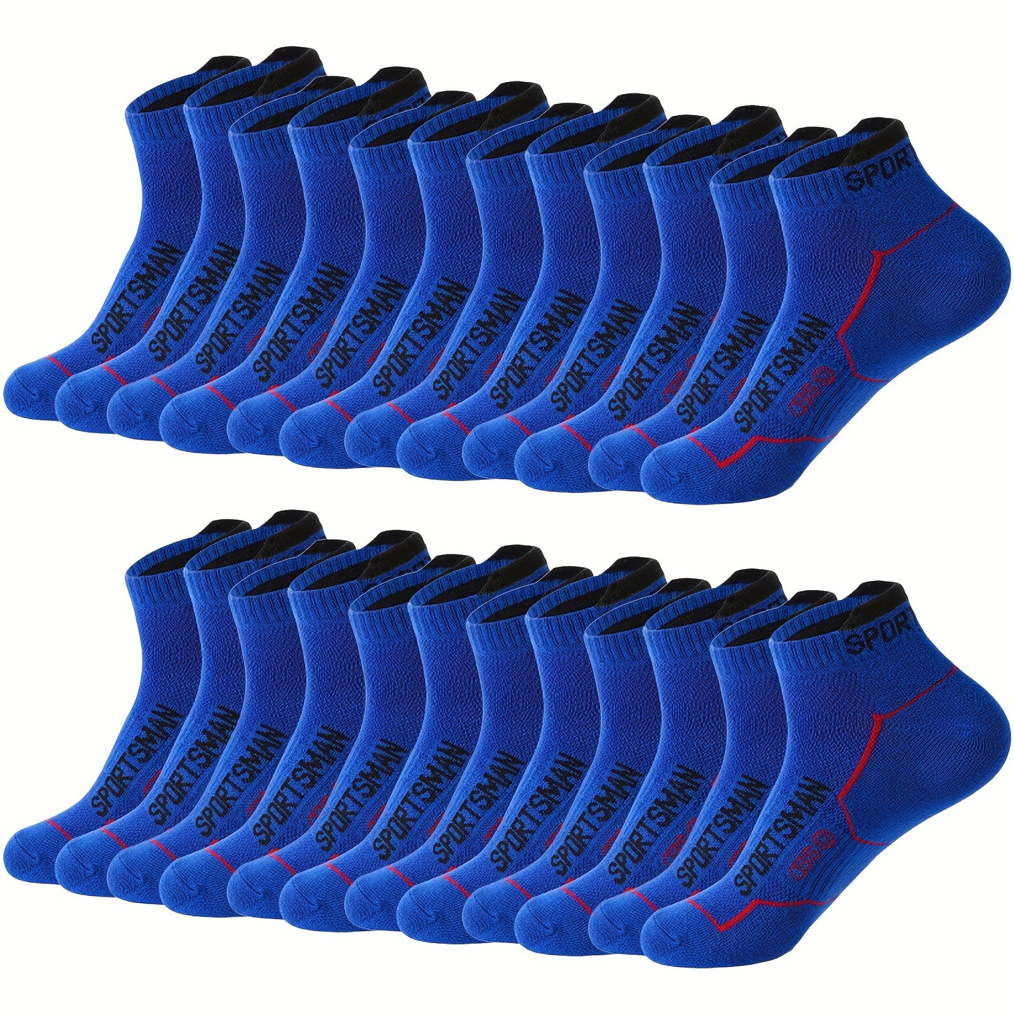 12 Pairs Men'S Athletic Socks - Breathable, Moisture-Wicking, Short-Cut Low-Top Casual Socks for Running, Sports, and Everyday Wear - All Season Comfort, Athletic Socks|Breathable Socks|Stretchy Fabric, Sweat-Resistant