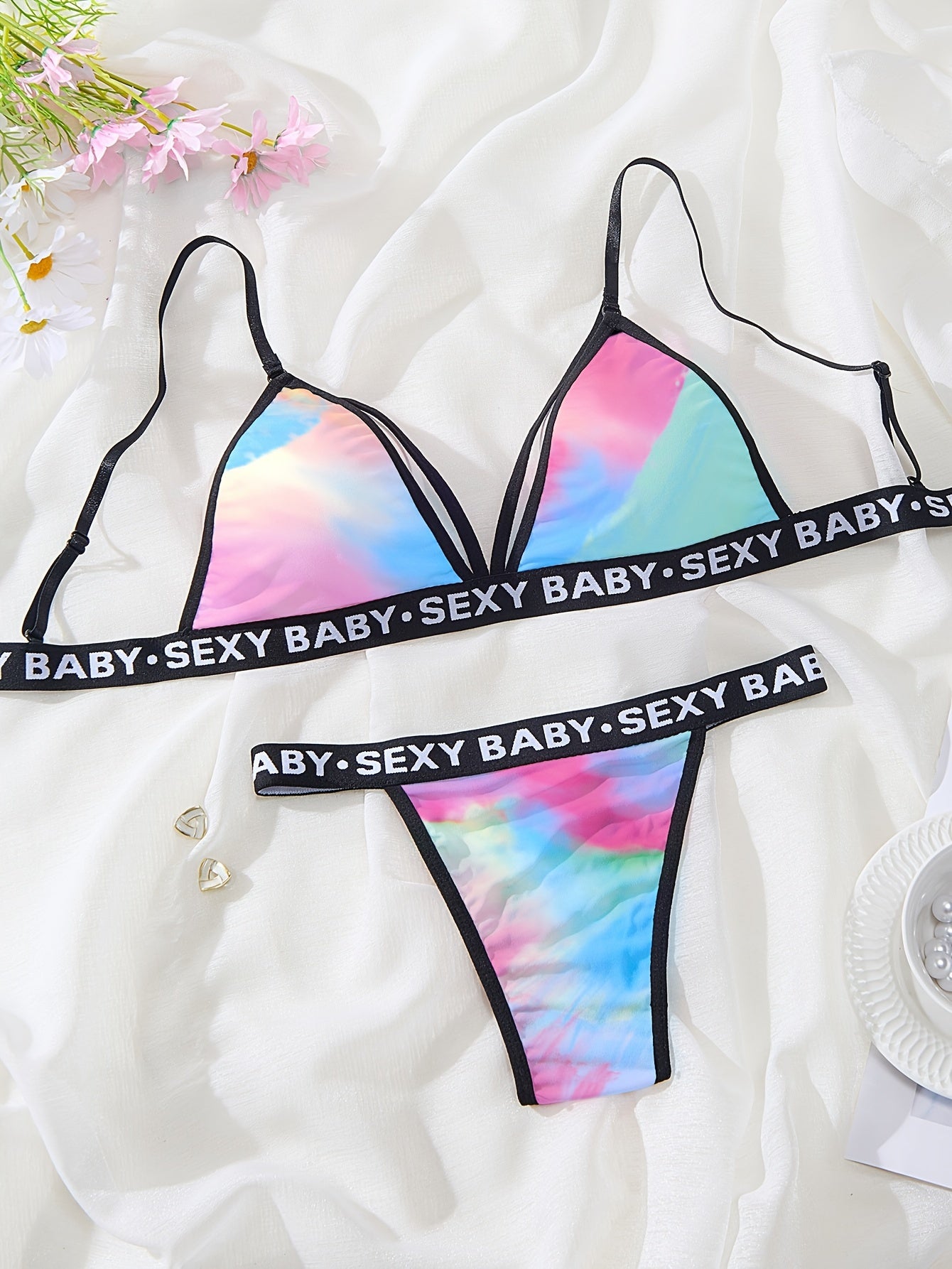 Plus Size Sports Letter Elastic Suit