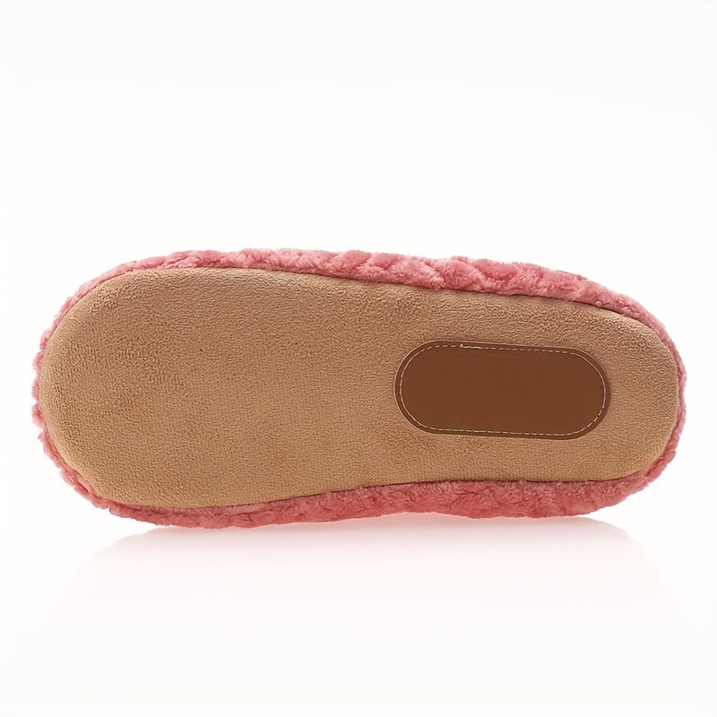 Cozy Plush-Lined Corduroy Slippers for Men and Women – Soft, Quiet, Non-Slip Indoor House Shoes in Gray, Brown, Pink, Purple & More – Perfect for Autumn and Winter Comfort, House Slippers