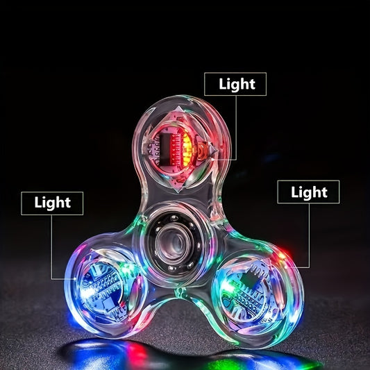 Colorful Fingertip Gyro, a novel glowing spinning toy Halloween, Christmas, Carnival, birthday gifts, birthday, party gifts, game time, interesting design, safe materials, sturdy construction halloween party favors toys for kids children's toys