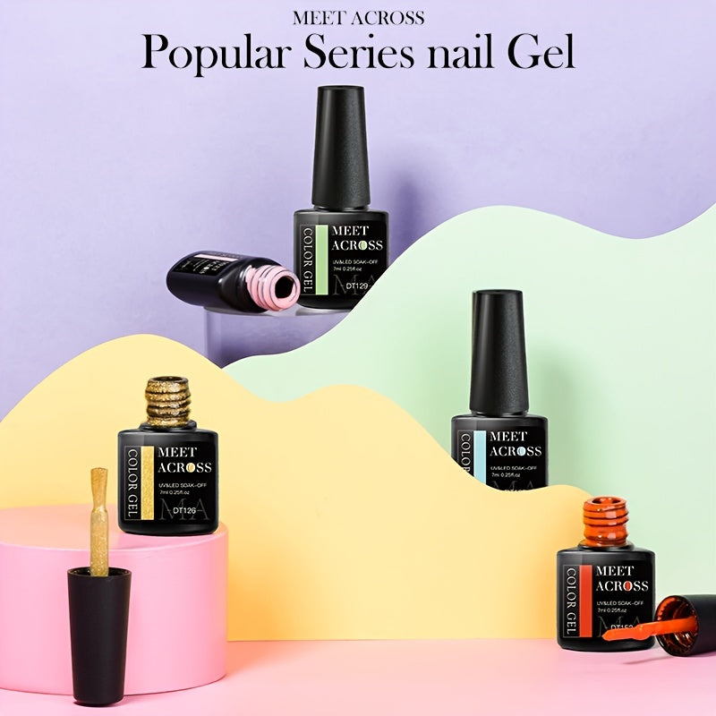 7ml Long-Lasting Gel Nail Polish In Vibrant Colors Macaron Color Gel Nail Polish - Perfect For Spring Summer Nail Art Design And Manicures