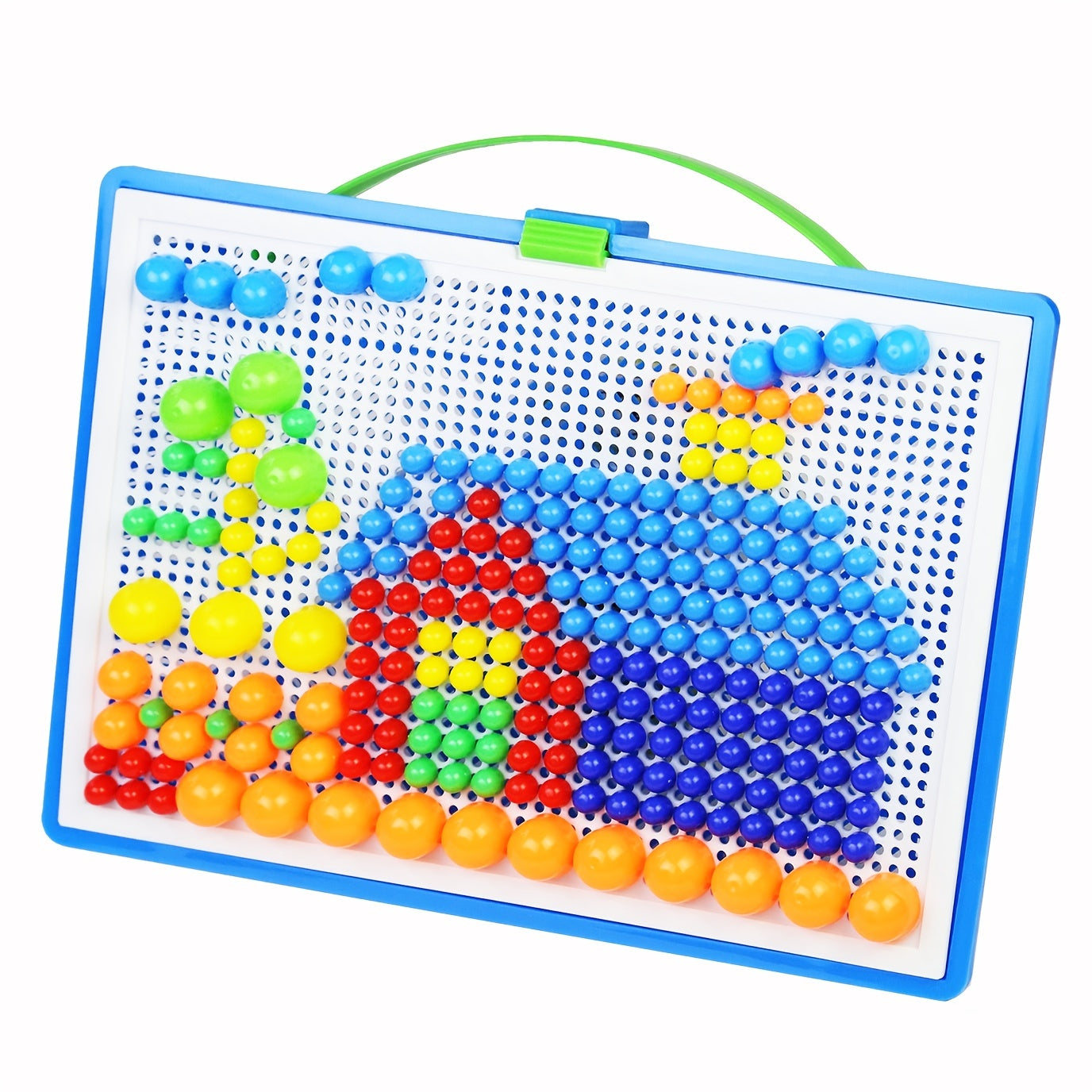 Diikamiiok 296pcs Plastic Mushroom Nail Building Blocks Puzzles Kids Educational Game Color Cognition Intellectual Educational Toys For Children Gifts Easter Gift Christmas, Halloween Gift