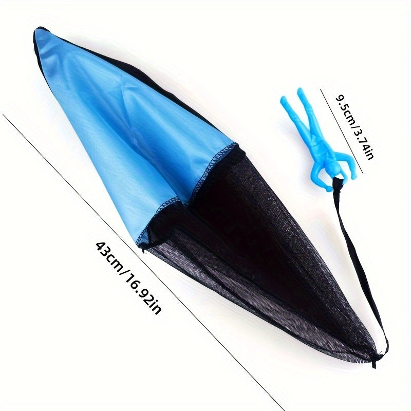 1pc Tangle Parachute Figures Hand Throw Soliders Square Outdoor Youngsters's Flying Toys