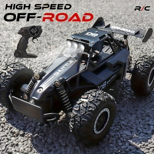 1:16 Scale High-Speed Off-Road 2.4G Remote Control Car - 20KM/H Drifting, Anti-Collision Settings, Large Rubber Tires, USB Rechargeable, Black/Blue/Orange - Perfect for Christmas, Halloween, Thanksgiving Gifts, Remote Control Car, Outdoor Play, Durable Pl