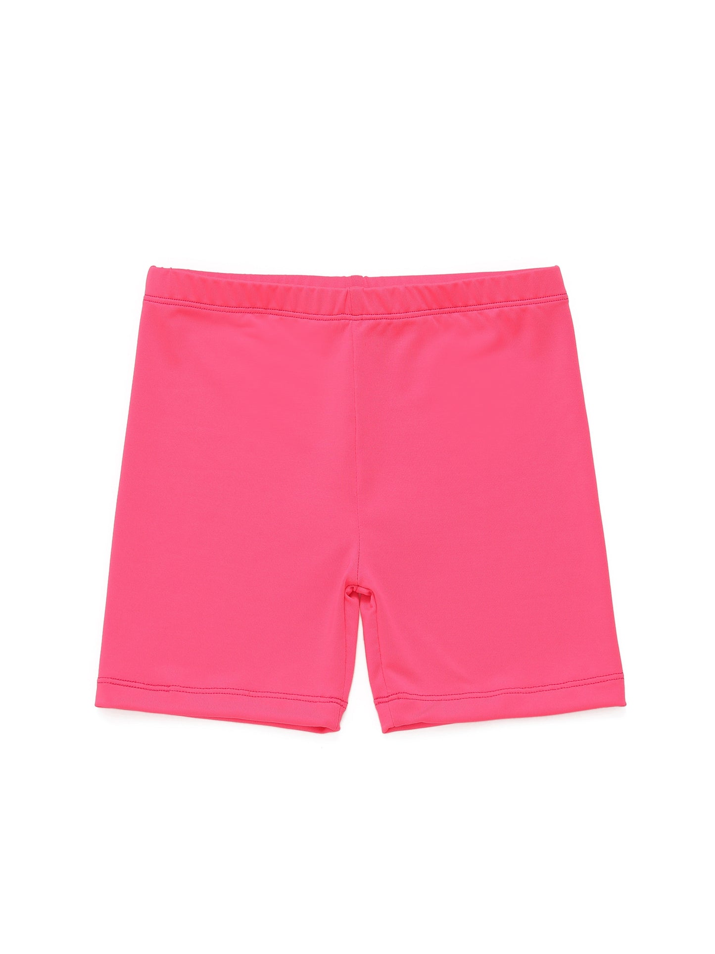 Kids Girls Classic Design Elastic Waist Short Leggings, Kids Clothes For Spring Summer Indoor Outdoor
