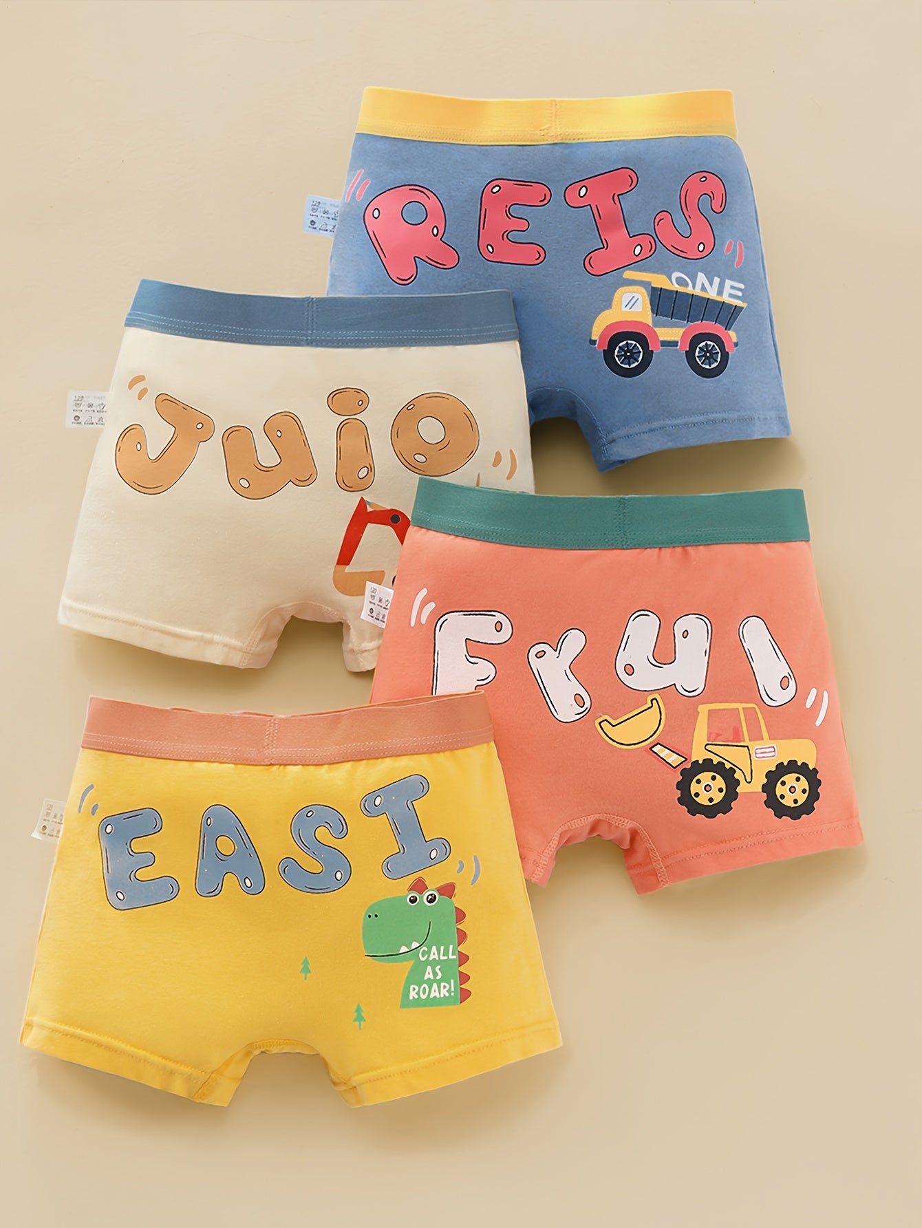 Boys' Boxer Briefs, Pack of Four