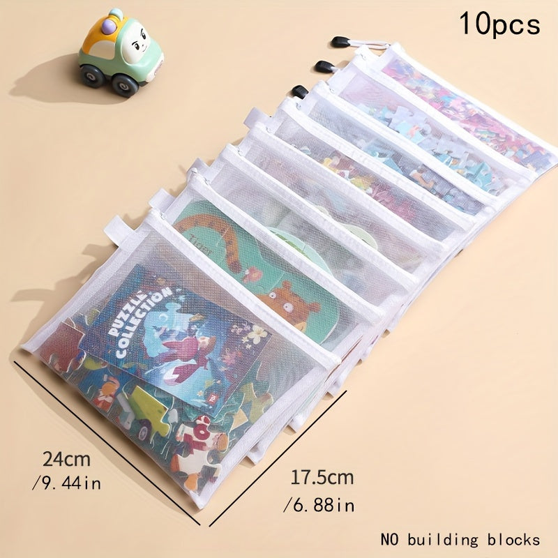 10pcs toy storage bags, document storage bags, stationery storage bags, multifunctional household storage bags