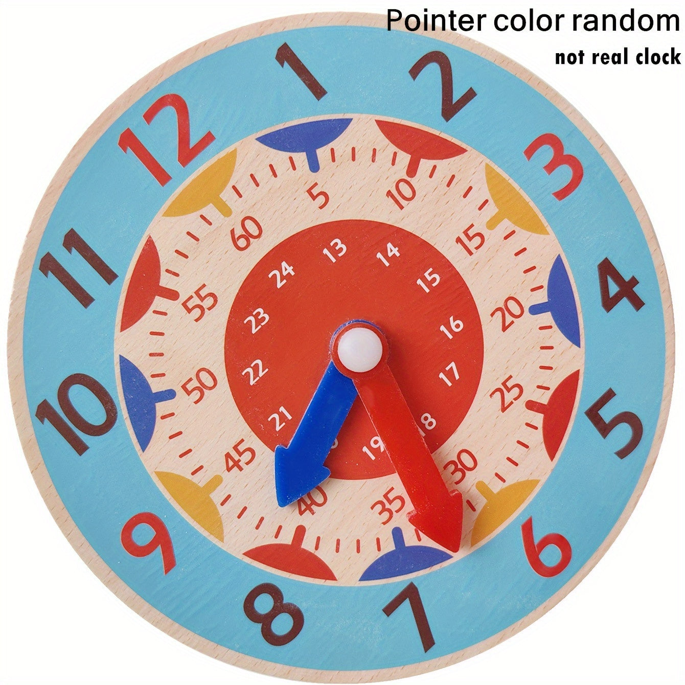 Not Real Clock, Wooden Educational Clock Toy, Student Timepiece Model, Digital Clock Toy, Children's Learning Time Toy
