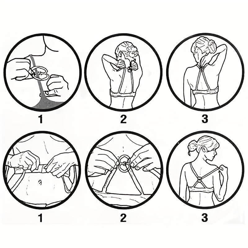 4pcs Back Bra Control Clips, Convenient Anti-light Back Cross Invisible Buckles, Women's Lingerie & Underwear Accessories