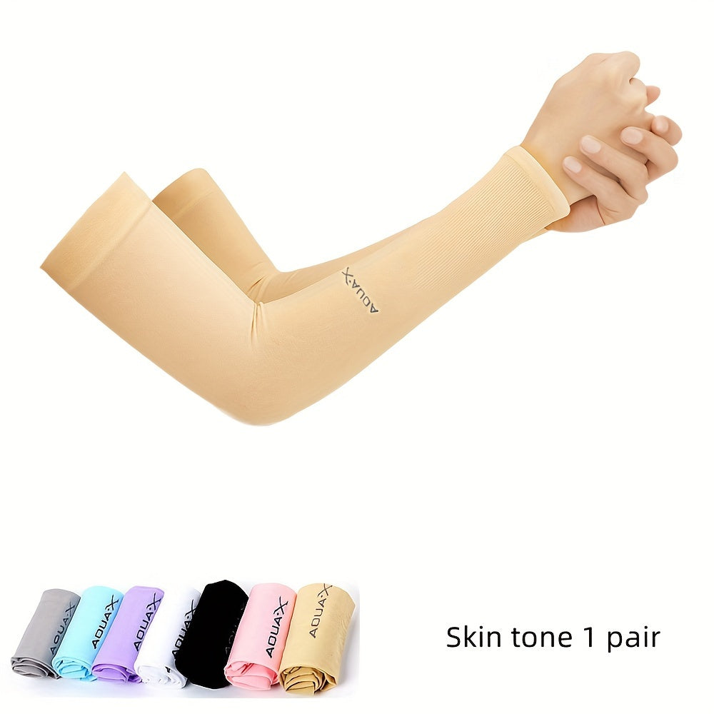 1 pair/2 pairs/3 pairs of unisex nylon protective ice sleeves, suitable for wrists and arms. Ideal for outdoor activities, driving, cycling, running, fishing, and sports like baseball