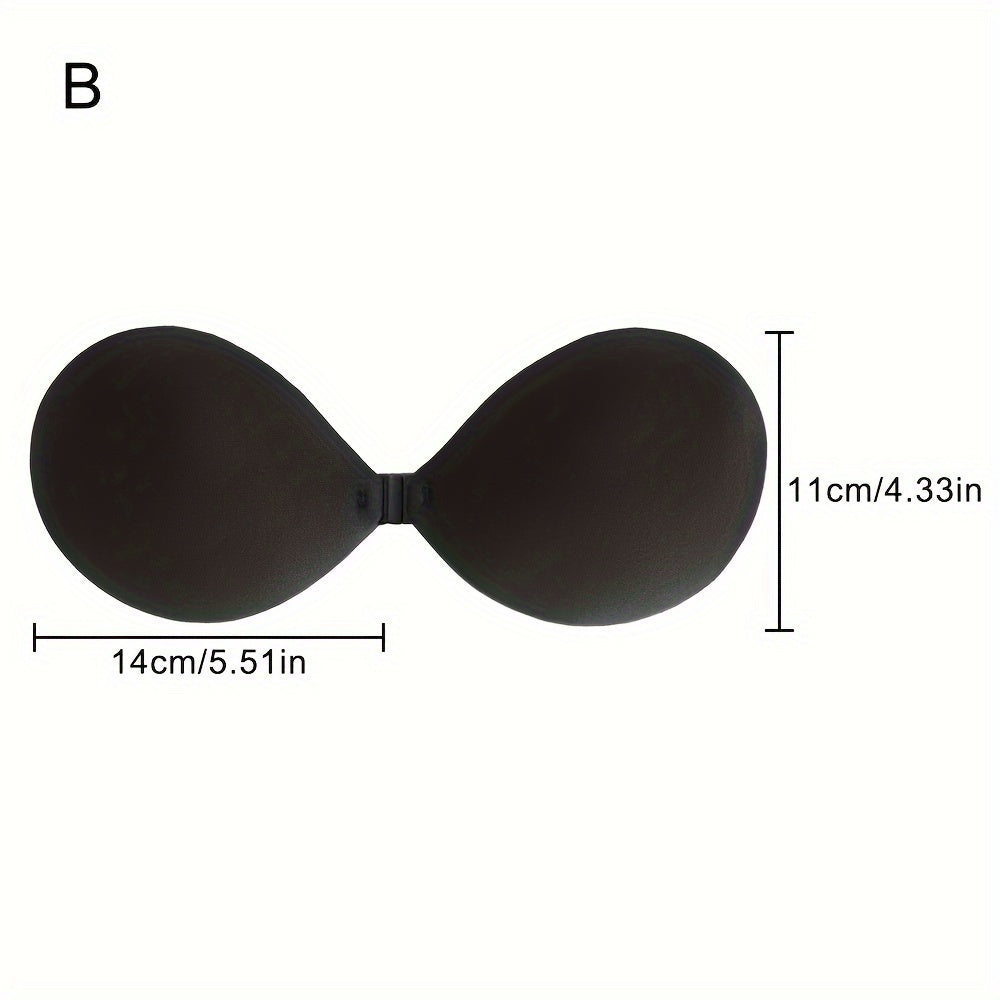 1 Pair Women'S Seamless Wireless Bra - Backless Push-Up Design, Non-Transparent Comfort Fit for Casual Attire, Hand Wash Only, Casual Attire Bra | Seamless Bra | Comfortable Fit