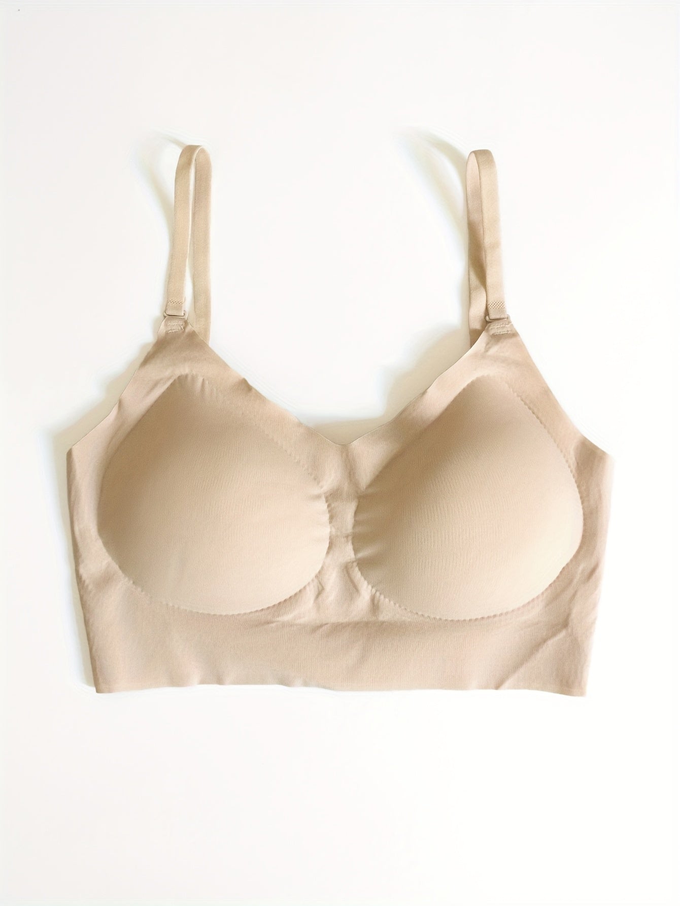 1pc Women's Off-Shoulder/Back Open Back Push-Up Bra - U/X-Line Wire-Free Lift & High, Removable Padding, Clear Strap Design, Natural Curve Enhancing Bustier for Full/Partial Back Exposure, Hand Washable (No Wire/No Padding Insertion Required) - Solid Colo