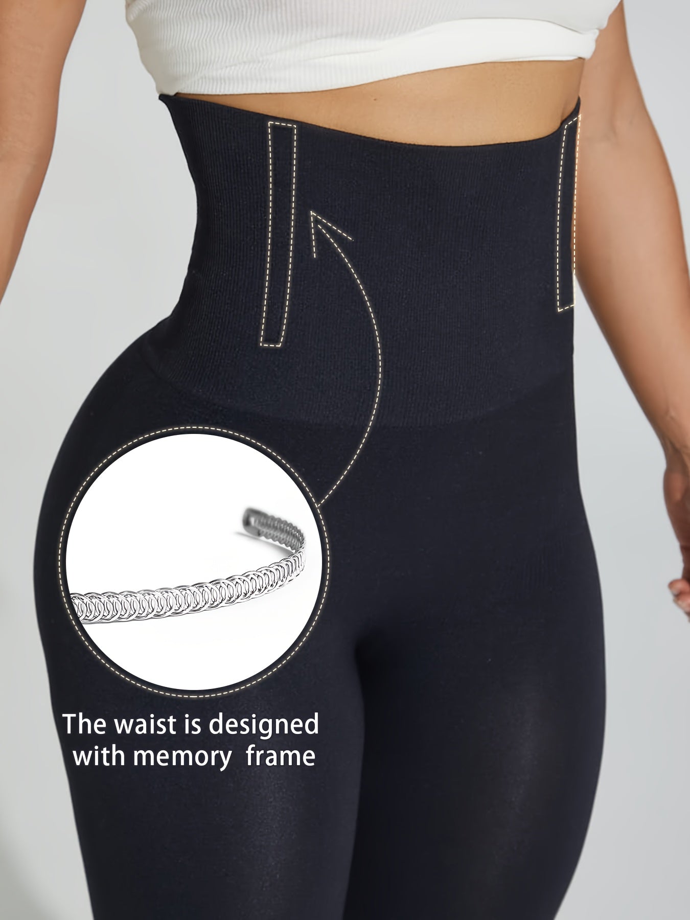 1pc Women'S High-Waist Tummy Control Yoga Shorts , Butt Lifting, Non-See-Through, Super Compression & Flat Effect, Breathable Nylon/Elastane Blend, Hand Washable - Black, Perfect for Workouts & Casual Wear, Workout Shorts, Sleek Design, Comfortable Fit