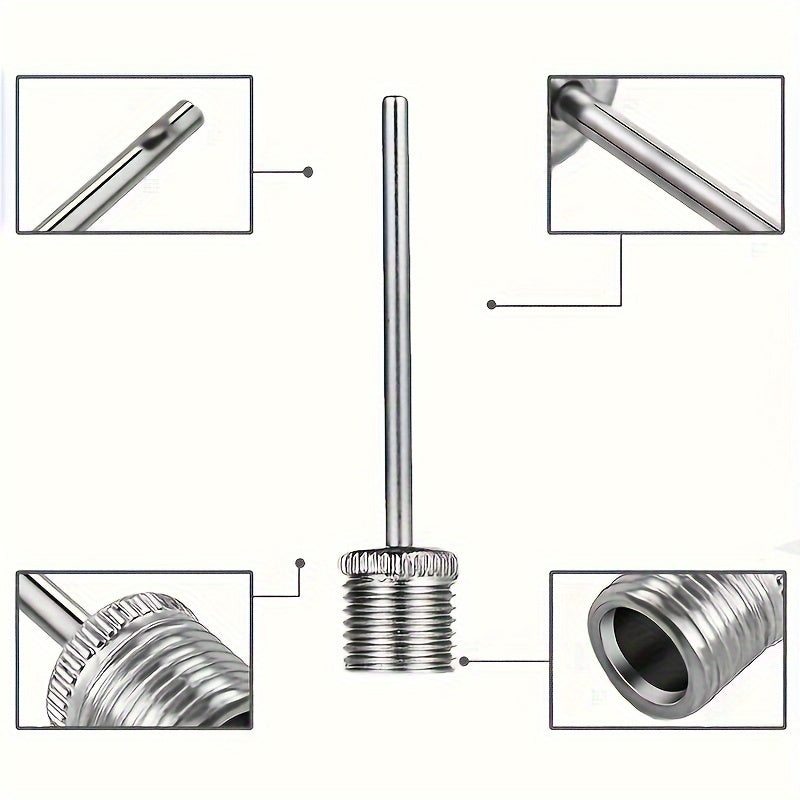 Ball Pump Needles, Inflating Air Pump Needles, Stainless Steel Air Pump Inflator Needles For Basketball Football Volleyball