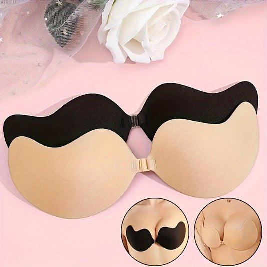 Women'S Invisible Stick-On Lifting Bra - Self-Adhesive Non-Slip Lift, Strapless Seamless Bra with Strong Hold, No Underarm Bulk, Everyday & Special Occasion Lingerie for Bras - Easy Application, Strapless Bra, Comfortable Undergarment, Mango Shaped Design