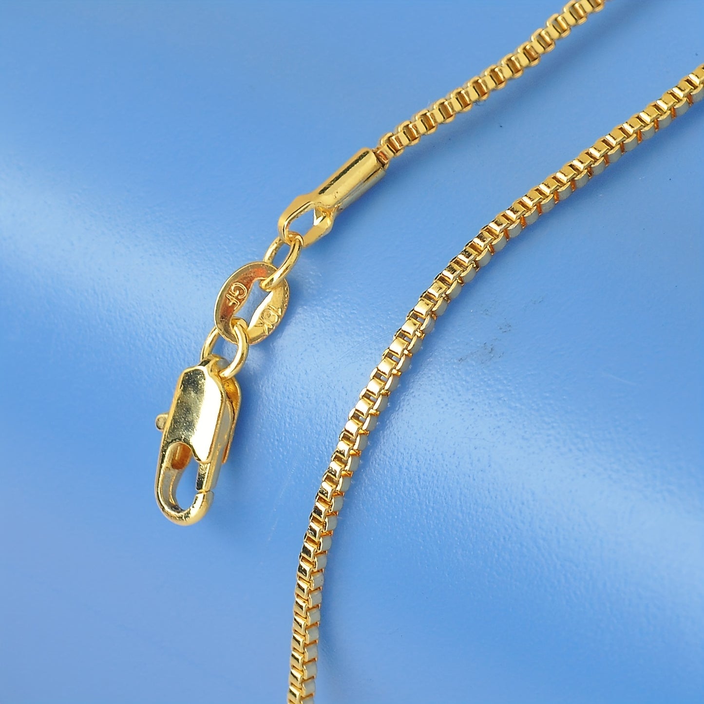 1Pc 18K Golden Plated Neck Chain DIY Collections Supplies Pendant Necklace Jewelry Handmade Accessories Christmas Gift