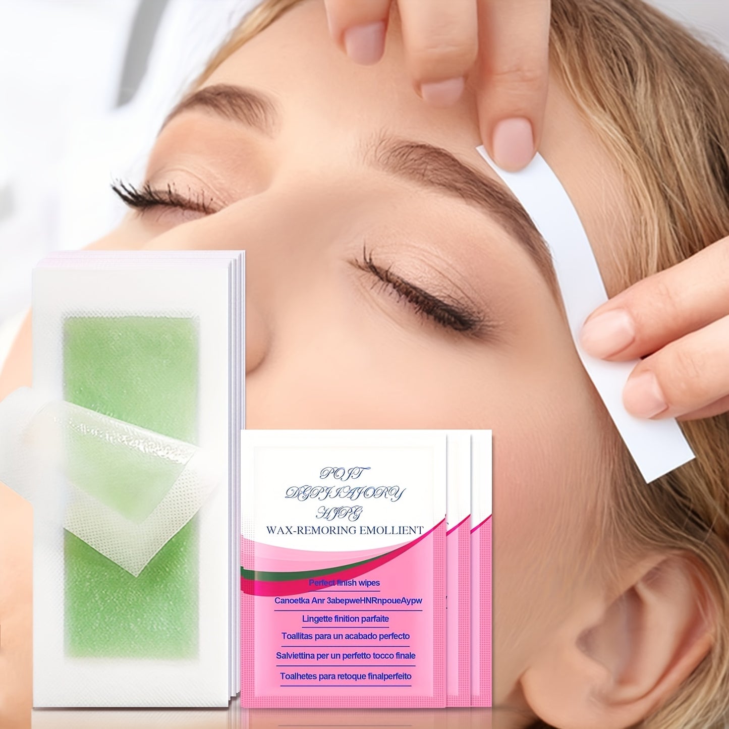 10/20/30pcs Lip, Face, Eyebrow Bikini Line Hair Removal Wax Paper, Pure Honey Wax Care Wipes