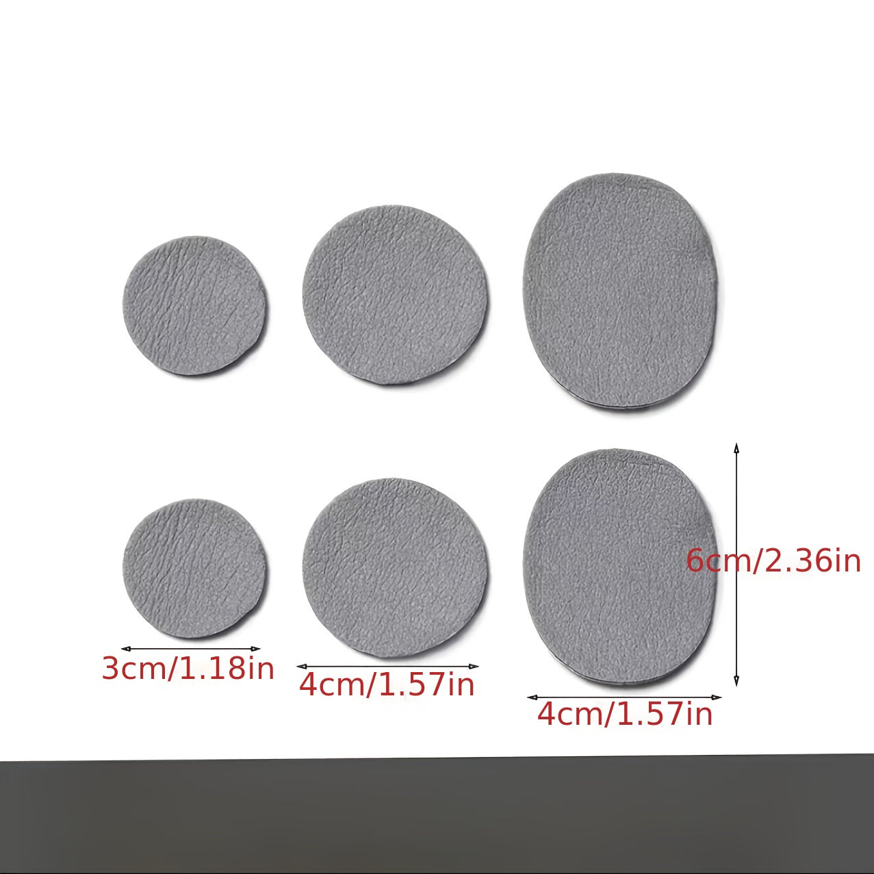 6pcs self-adhesive shoe patch set for repairing side damage, fixing inner sole holes, and covering worn-out areas on the back of sneakers. Durable, scratch-resistant, and wear-proof to mend tears and abrasions