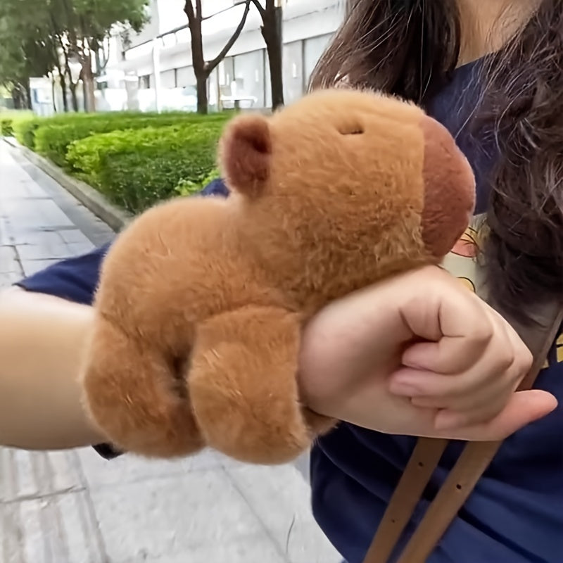 Capibara Plush Toy Hand Puppet Doll Bracelet Girls' Wrist Charm