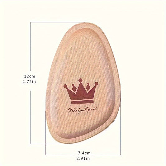 Memory Foam Forefoot Cushion Pads - Double Pack High Heel Comfort Inserts, Non-Slip Ball of Foot Metatarsal Insoles for Women's Shoes