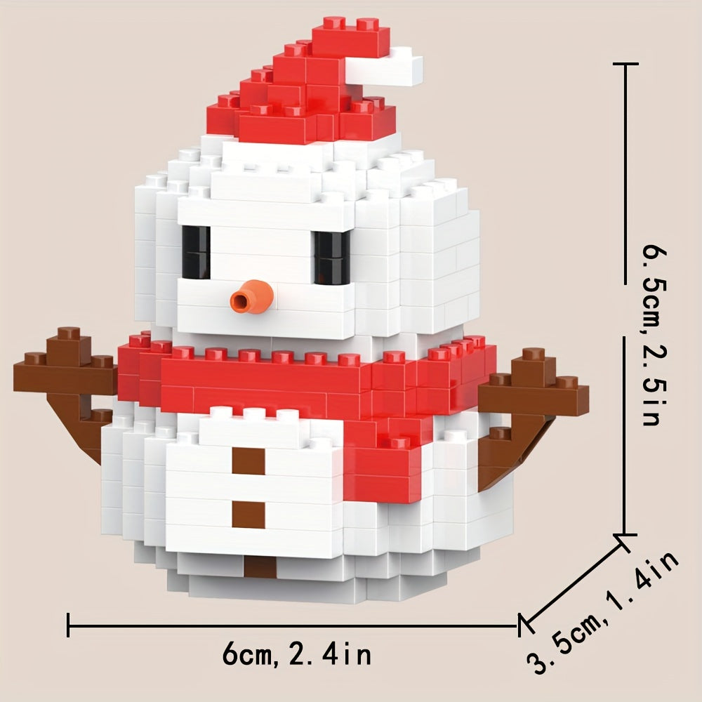 Mini Cartoon Christmas Building Blocks Assembly Toys, Christmas Elf, Santa Claus, Christmas Train, Christmas Snowman, Christmas Tree, Christmas Reindeer, Small Building Block, Christmas Gifts