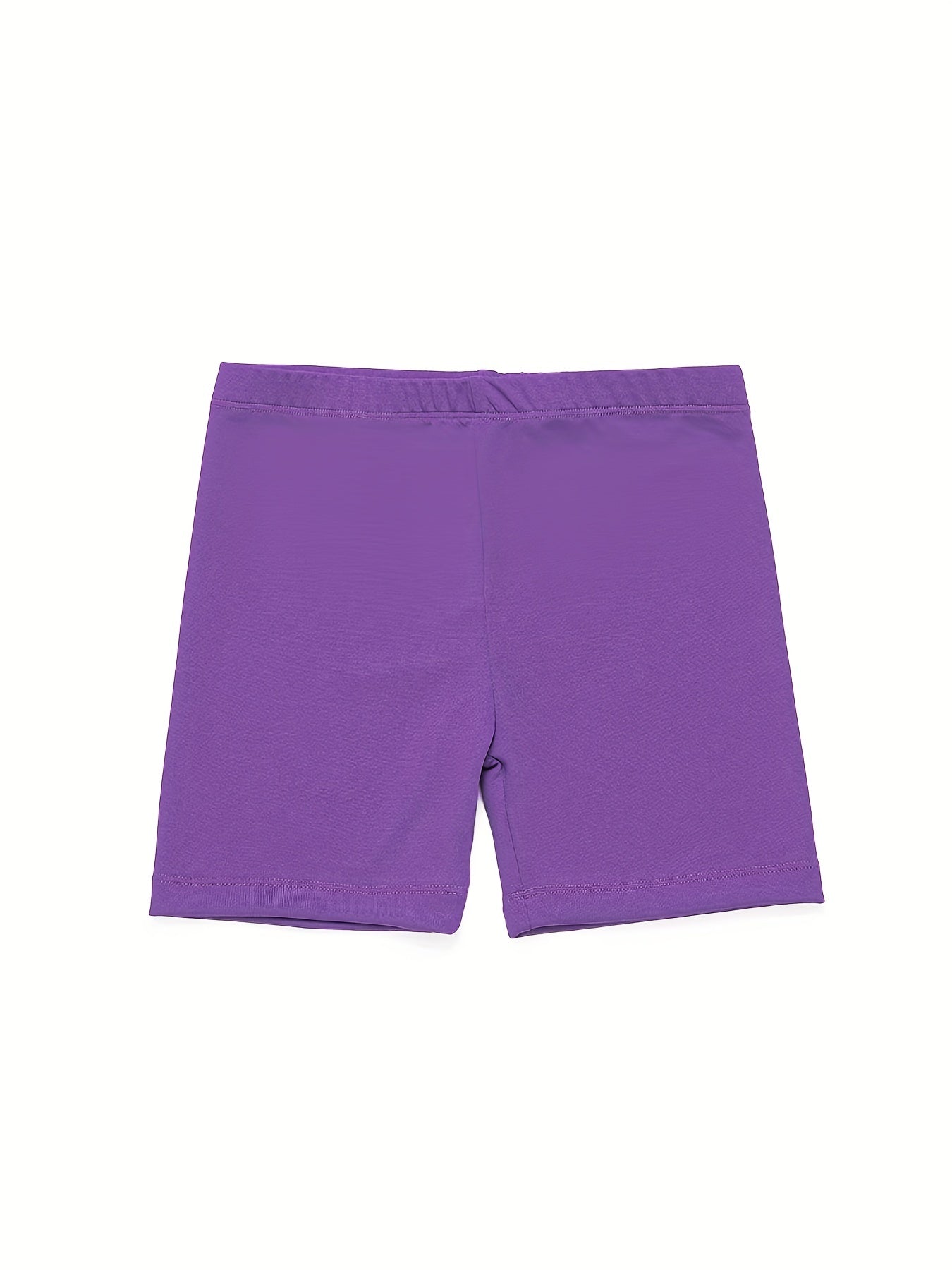 Kids Girls Classic Design Elastic Waist Short Leggings, Kids Clothes For Spring Summer Indoor Outdoor