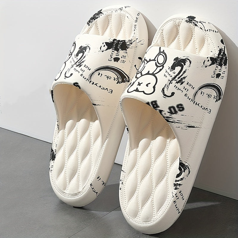 2023 New Large Size 48-49 Men's Summer Indoor Home Bathroom Bath Non-Slip Cartoon Household Thick Soled Sandals Slippers For External Wear L-5161B