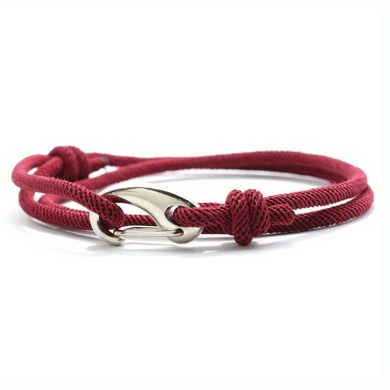 Extremely simple rope bracelet Double adjustable boyfriend gift outdoor