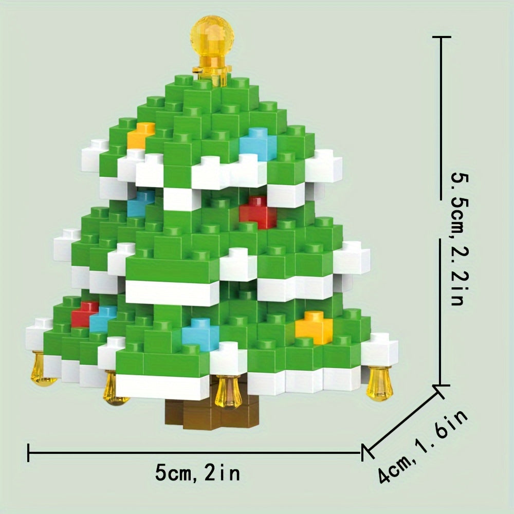 Mini Cartoon Christmas Building Blocks Assembly Toys, Christmas Elf, Santa Claus, Christmas Train, Christmas Snowman, Christmas Tree, Christmas Reindeer, Small Building Block, Christmas Gifts
