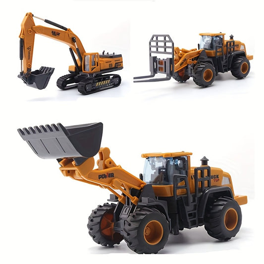 New Children's Engineering Car Toy Truck Excavator/Forklift/ Snow Clearer Truck Simulation Car Toy Halloween Gift