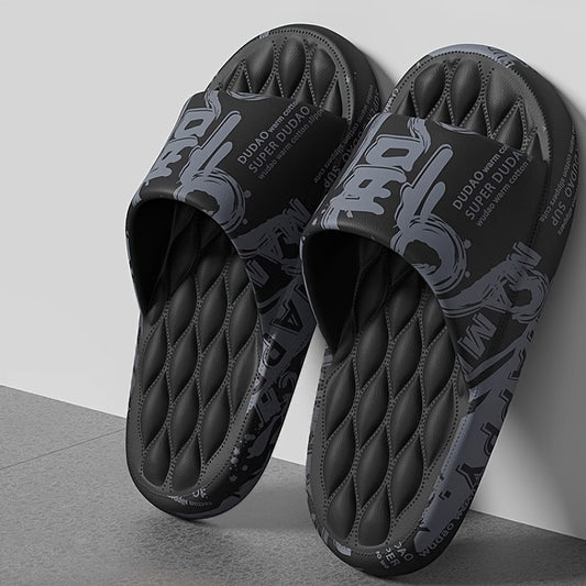 2023 New Large Size 48-49 Men's Summer Indoor Home Bathroom Bath Non-Slip Cartoon Household Thick Soled Sandals Slippers For External Wear L-5161B